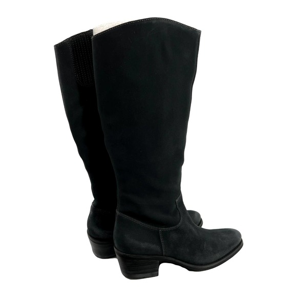 Matisse Gunslinger Blue Suede Block Heel Boots Size 7.5M EUC - Picture 4 of 15